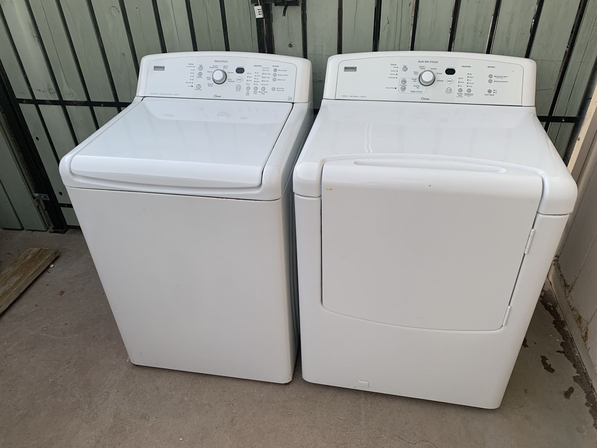 Washer and dryer