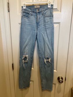 Madewell Light Wash Distressed Jeans