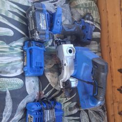 Kobalt Cordless Wet Saw 2 Batteries Charger And Impact 