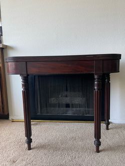 1800s Antique Folding Game Table