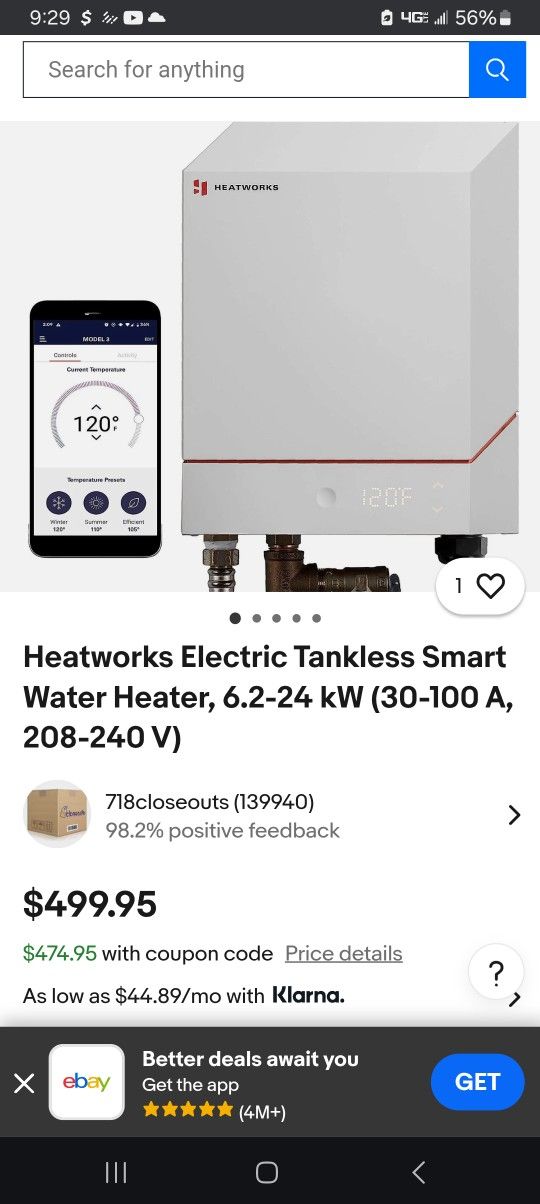 Tankless Water Heater