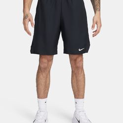 Nike Court Dri-FIT Victory 11" Tennis Shorts Mens Size L Black DD8335 010 Large