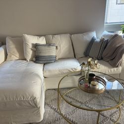 IKEA Fluffy White Couch