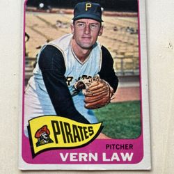 Topps 1965 Vern Law #515 Pittsburgh Pirates Base Set Major League Baseball