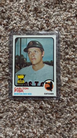 1973 Topps Carlton Fisk Boston Red Sox Baseball Card