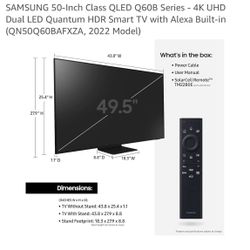 50” Samsung Q60 