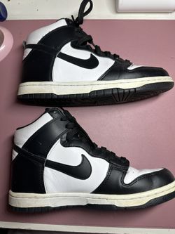 Nike Dunk High Pandas Black And White