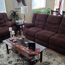 Ashley Tulen Recliner Sofa And Love Seat For $469 Or Best Offer