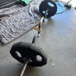 Curling Bar And Weights
