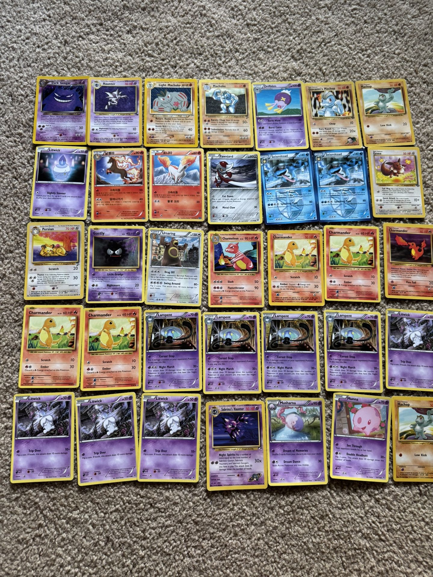 Lot Of Pokémon Cards 