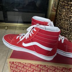 Red Vans Tenis Shoes 