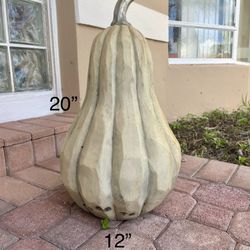 Heavy Resin Outdoor Squash Pumpkin Gourd Halloween Fall Autumn Decor Lawn Ornament Statue