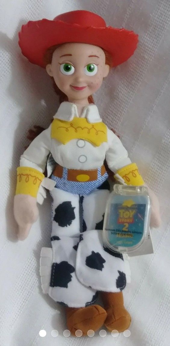 MATTEL Disney Pixar Toy Story 2 JESSIE STAR BEAN Plush Doll