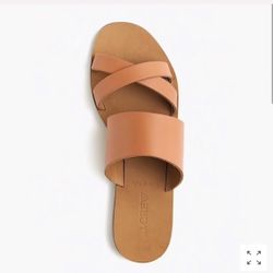 J.Crew Bali Slides Leather Sandals  