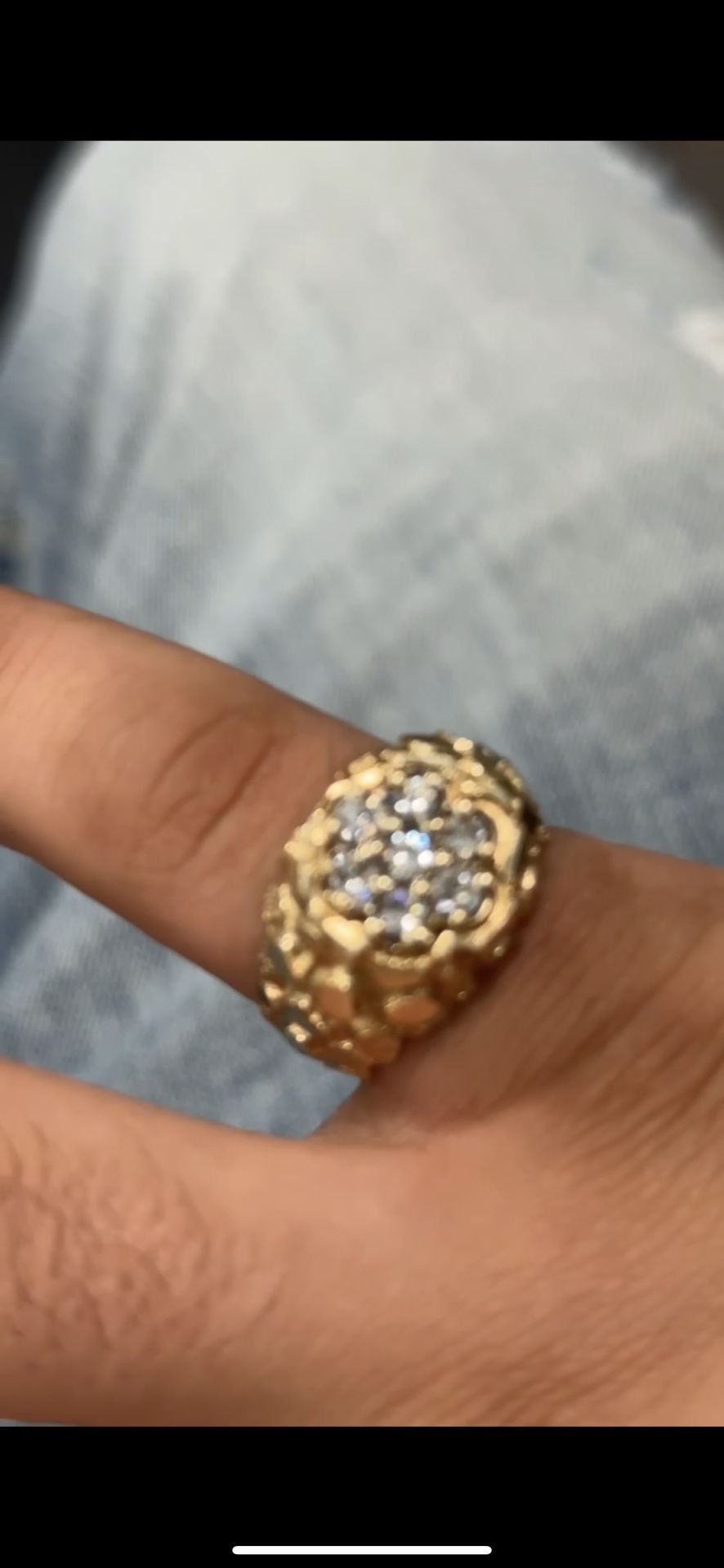 10k Gold Nugget Ring