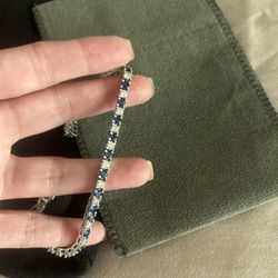 Silver Diamond Bracelet 