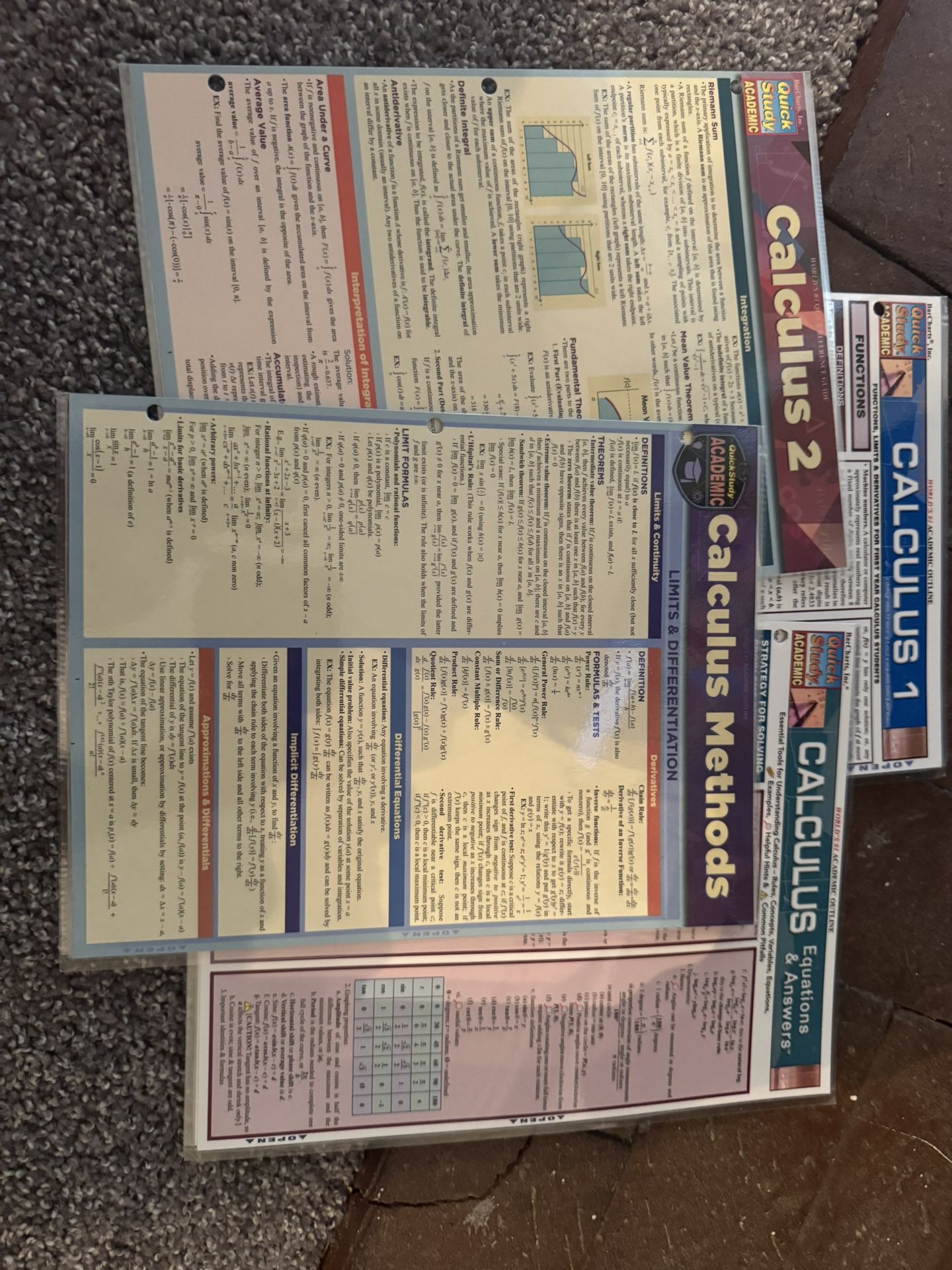 Calculus course aids