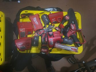 Milwaukee M18 Tool Set with Batteries and Chargers