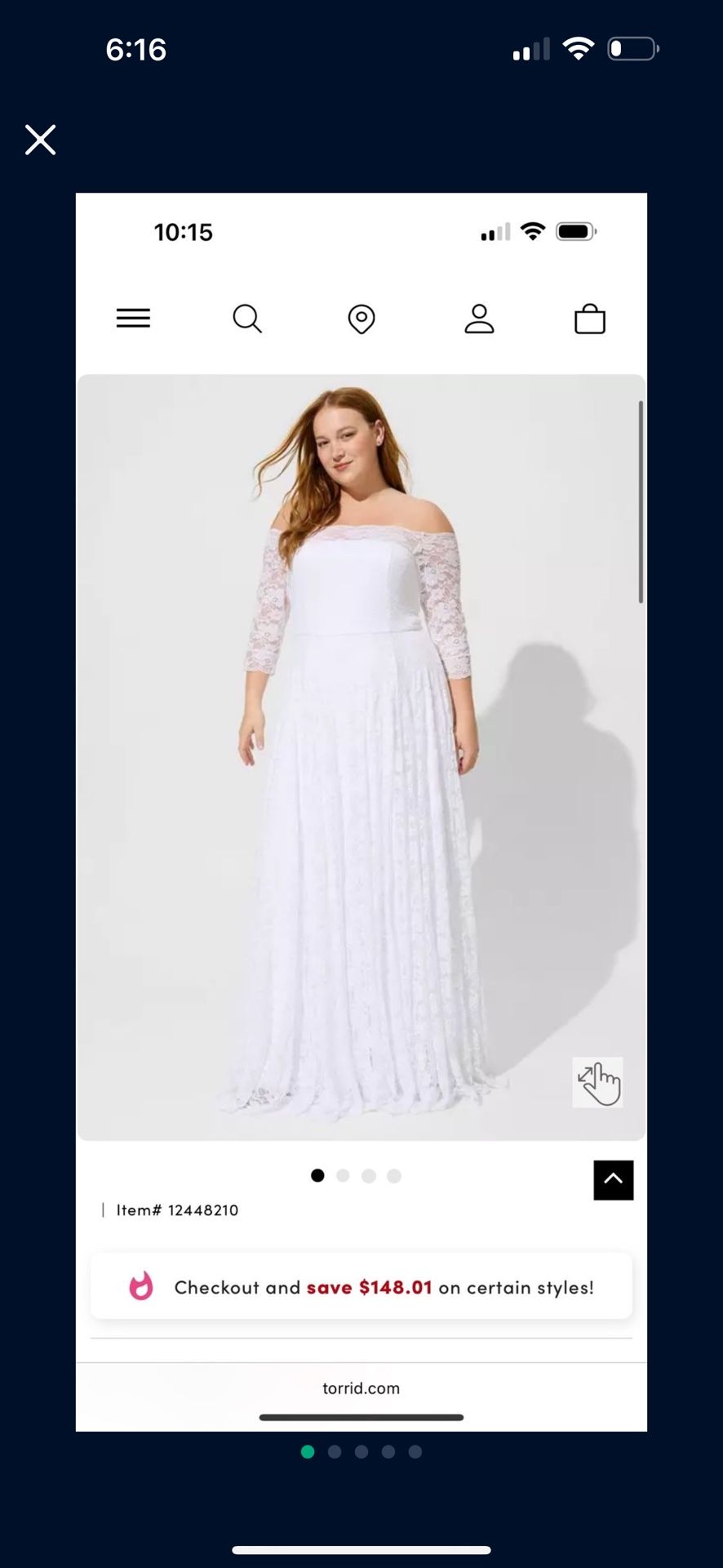 NWT Torrid Lace Wedding Dress
