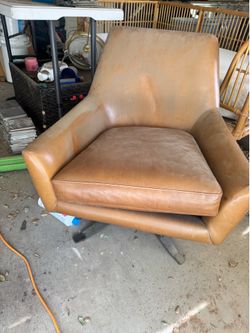 Free leather swivel chair