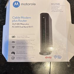 Motorola Cable Modem Plus Router, Mg 7540