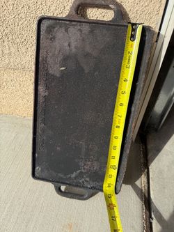 Cast Iron Griddle Pan with Handles