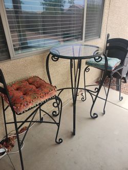 Wrought Iron patio table and chairs