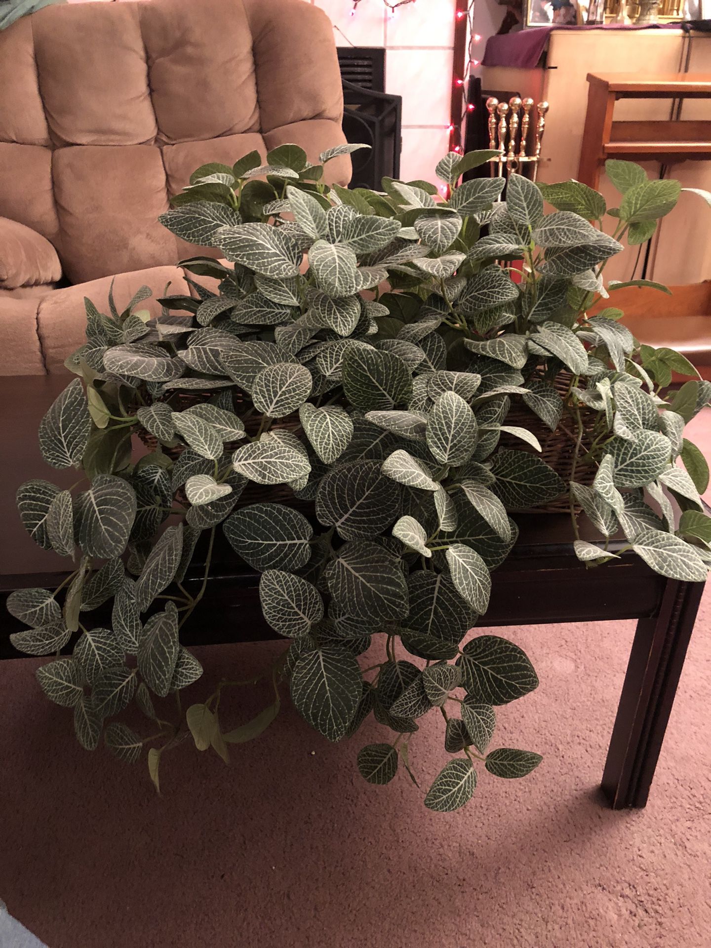 Artificial Plant In Basket 24” Wide  - $7