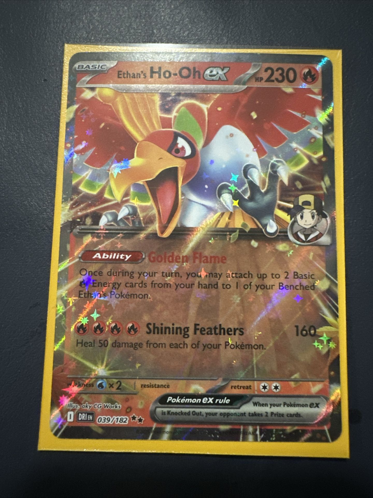 Ethan's Ho Oh ex Double Rare Holo 039/182 Destined Rivals English Unreleased 🔥
