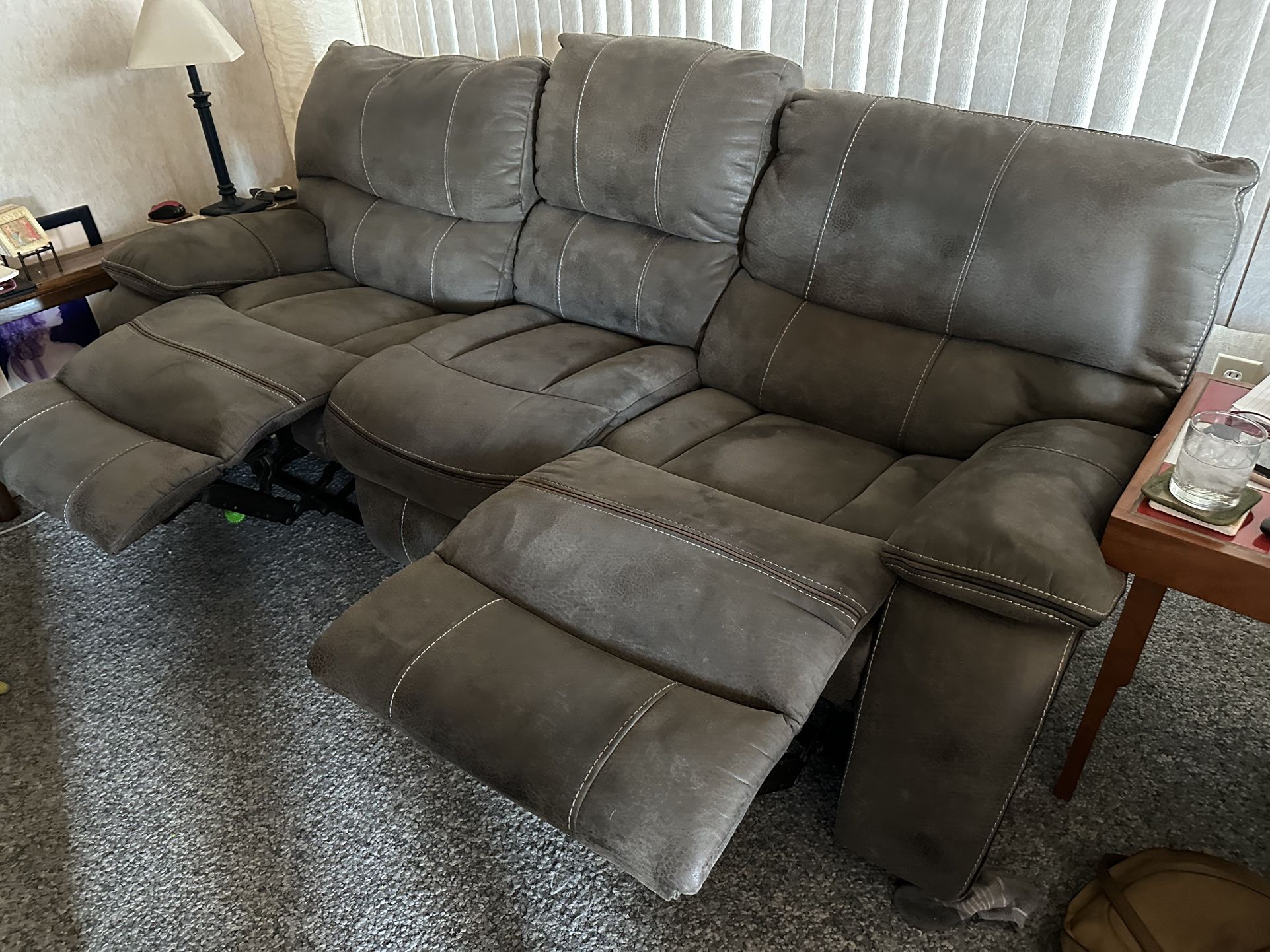 Sofa With Two Recliners