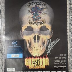 Undertaker Autographed Poster With COA 