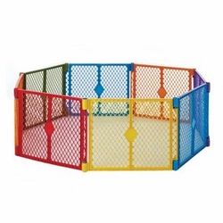 Multicolor Baby Play Yard Gate