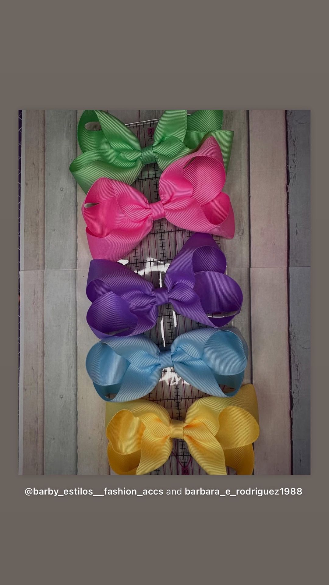 Colorful Grosgrain Bow Headbands – 5-Pack Set