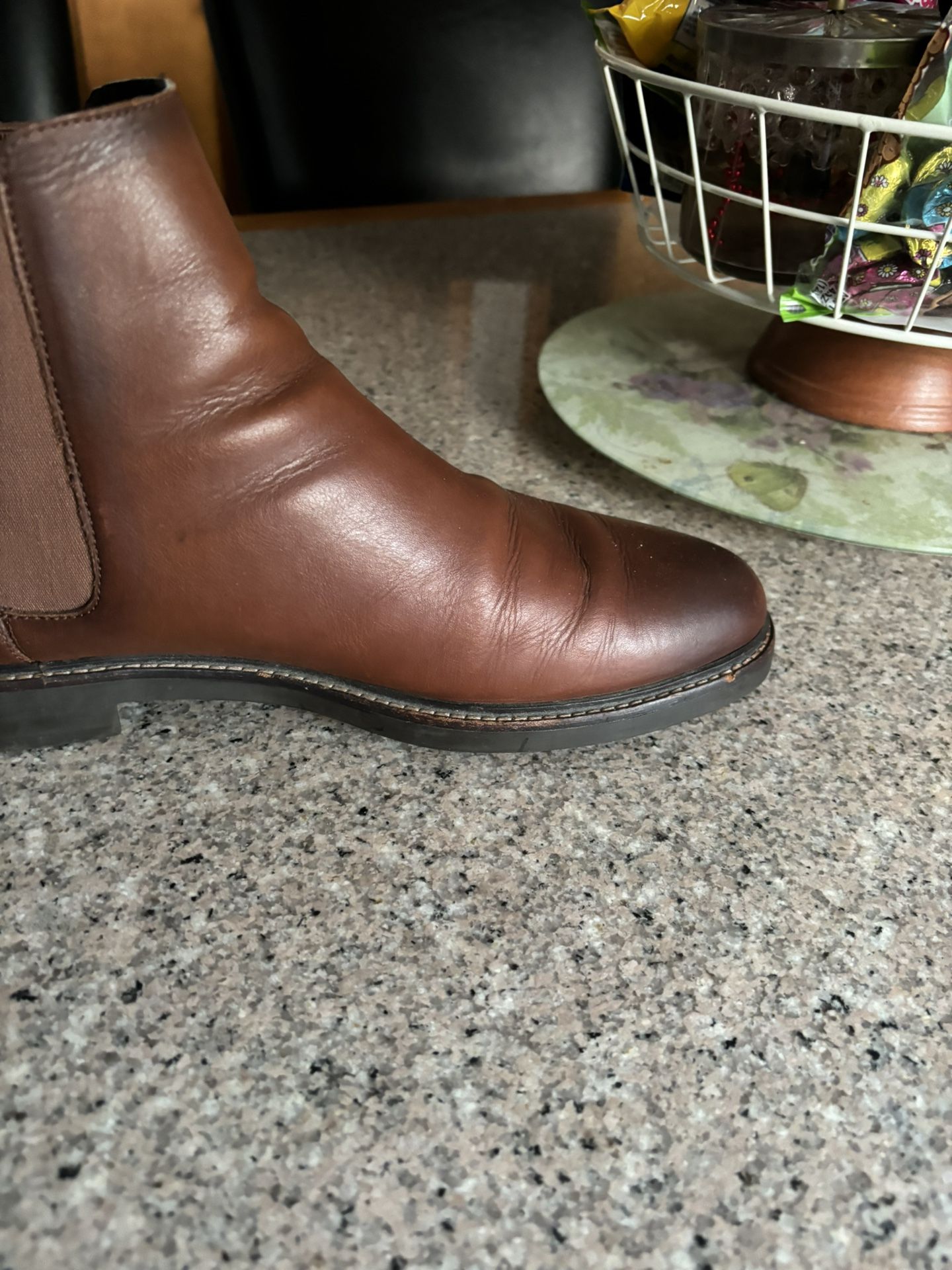 Men’s Coach Leather Boots Size 10