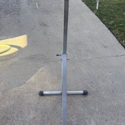 Folding height adjustable rolling saw horse stand sturdy