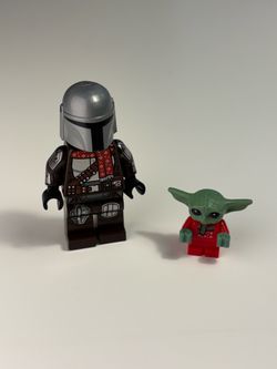 Lego Mandalorian & Grogu Figures (Christmas Edition)