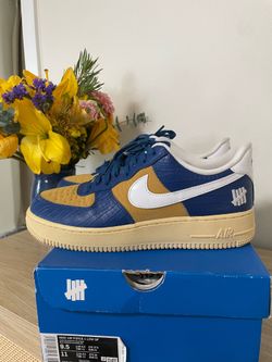 Nike Air Force 1 Low SP Undefeated 5 On It Blue Yellow Croc