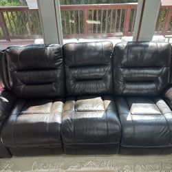 Leather Recliner Sofa And Loveseat 