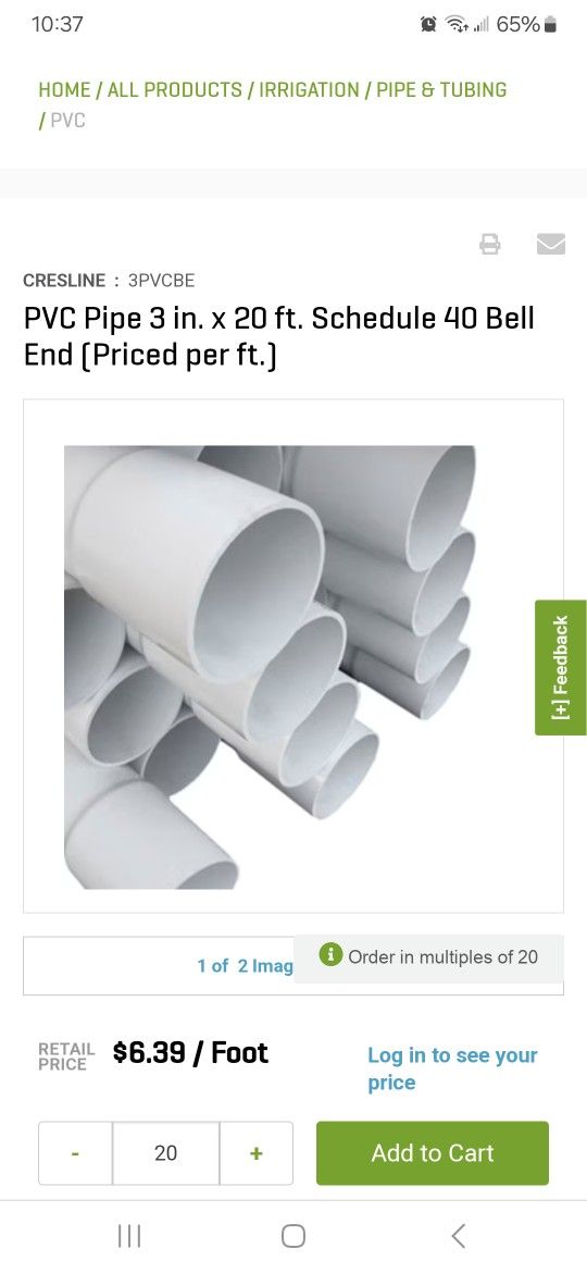 3" PVC Pipe Schedule 40. (14'9") Long for Sale in Bakersfield, CA