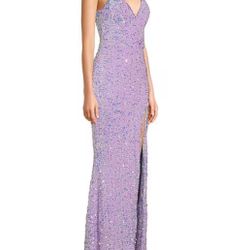 Sparkly Light Purple Prom Dress