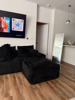 Black Boneless Couch