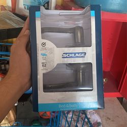 schlage bed&bath door handles