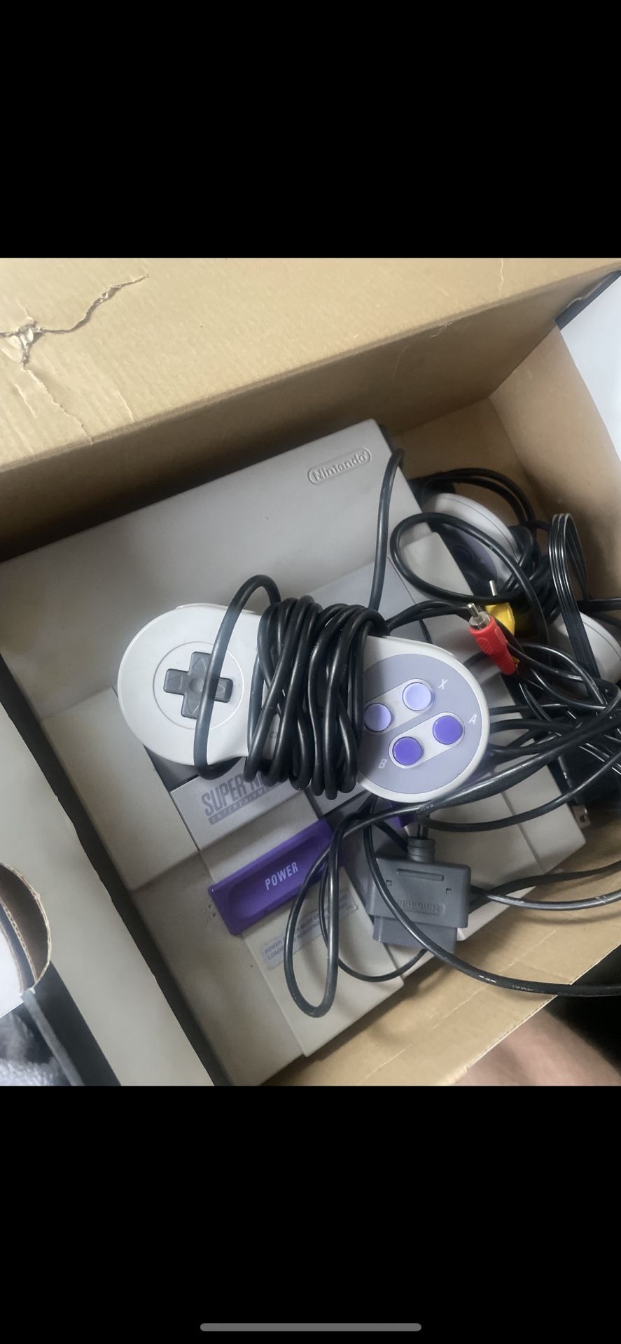 Super Nintendo With 7 Games
