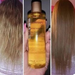 Set of brushes, oils and hair protectors //Set de brochas, aceites y protectores para cabello  