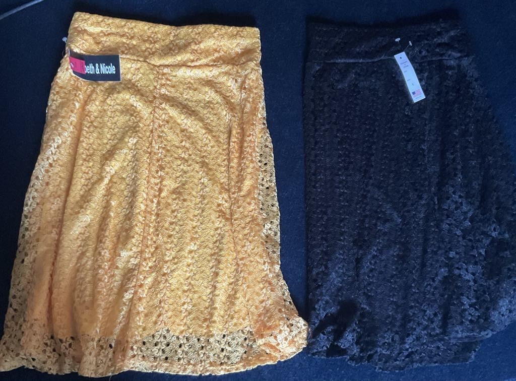 2 New Ladies Skirts -size Large