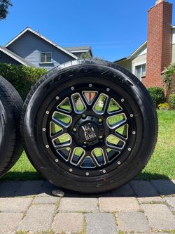 5 lug nut rims & TIRES/ rines & LLANTAS de 5 birlos (5x160) size: 18” NEW TIRES (FORD TRANSIT VAN)