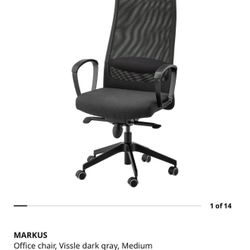 IKEA High Back Mesh Office Chair (Black) – Ergonomic & Comfortable