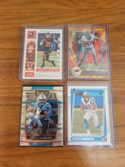 Chuba Hubbard Rookie Card Lot of 4