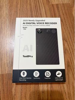 AI Voice Recorder 128GB with Transcription & AI Summary