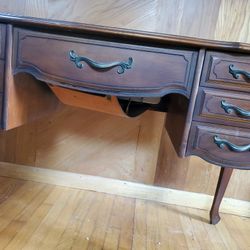 Desk With  Singer Sewing Machine